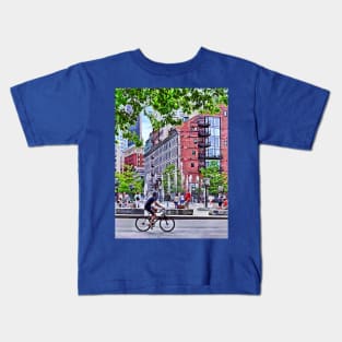 Boston MA - Ring Fountain Kids T-Shirt